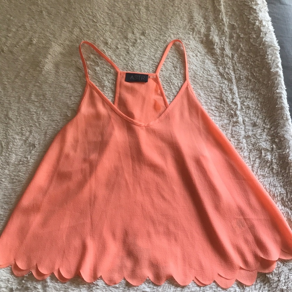 ASTR Scalloped Tank Top